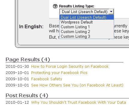 Jsearch default