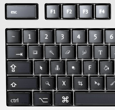 Optimus keyboard in PhotoShop mode